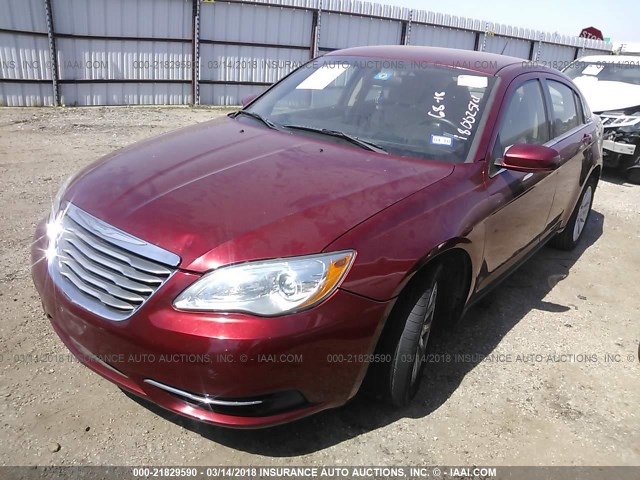 1C3CCBBB2CN230150 - 2012 CHRYSLER 200 TOURING RED photo 2