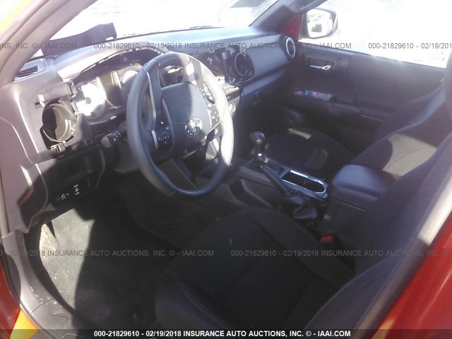 3TMDZ5BN4GM012320 - 2016 TOYOTA TACOMA DBL CAB/SR5/TRD SPORT/OR ORANGE photo 5