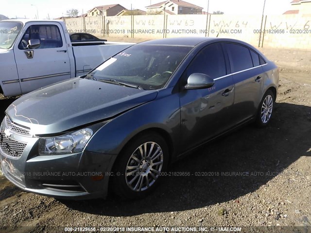 1G1PK5SC5C7309691 - 2012 CHEVROLET CRUZE ECO BLUE photo 2