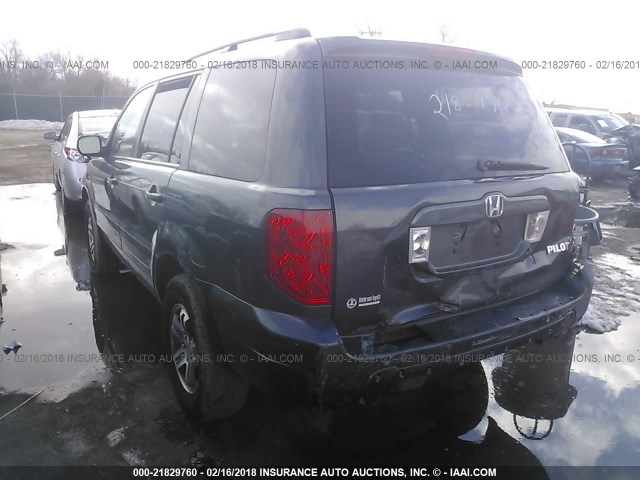 2HKYF184X3H520907 - 2003 HONDA PILOT EX GRAY photo 3