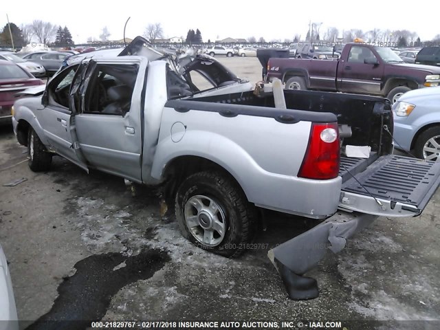 1FMZU77E52UC18786 - 2002 FORD EXPLORER SPORT TR  SILVER photo 3