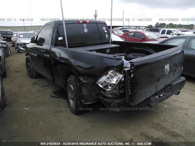 3C6JD6AT9CG158770 - 2012 DODGE RAM 1500 ST BLACK photo 3