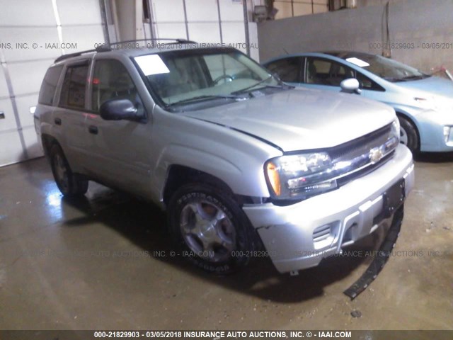 1GNDT13S582155520 - 2008 CHEVROLET TRAILBLAZER LS/LT SILVER photo 1