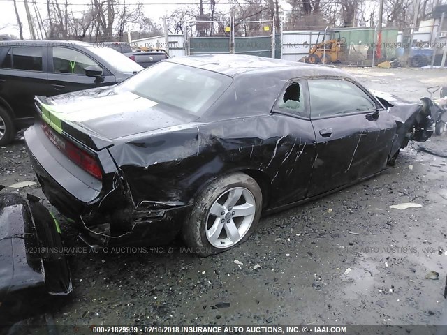 2C3CDYAG6DH510631 - 2013 DODGE CHALLENGER SXT BLACK photo 4