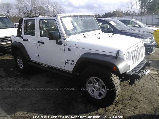 1C4BJWDG0HL516997 - 2017 JEEP WRANGLER UNLIMITE SPORT WHITE photo 1