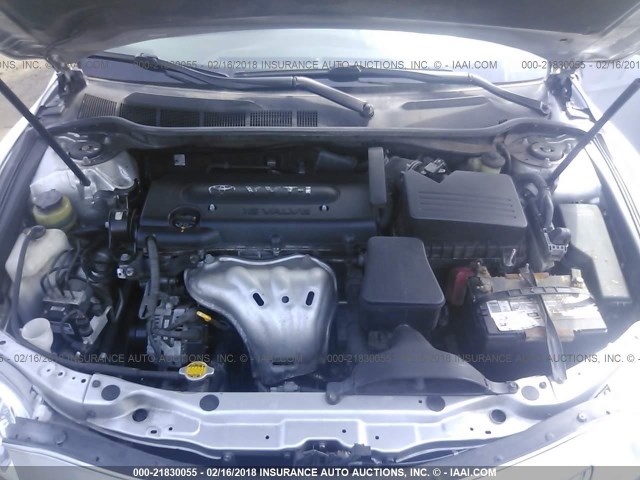 4T1BE46K07U113942 - 2007 TOYOTA CAMRY NEW GENERAT CE/LE/XLE/SE SILVER photo 10
