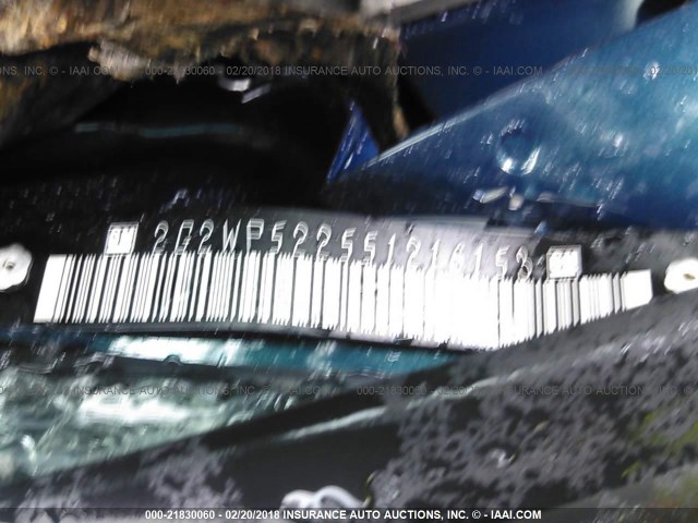 2G2WP522551216153 - 2005 PONTIAC GRAND PRIX Yaşıl foto 9