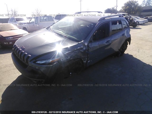 1C4PJMBBXFW607059 - 2015 JEEP CHEROKEE TRAILHAWK GRAY photo 2