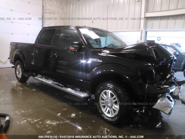 1FTFW1EF1CFC10118 - 2012 FORD F150 SUPERCREW BLACK photo 1