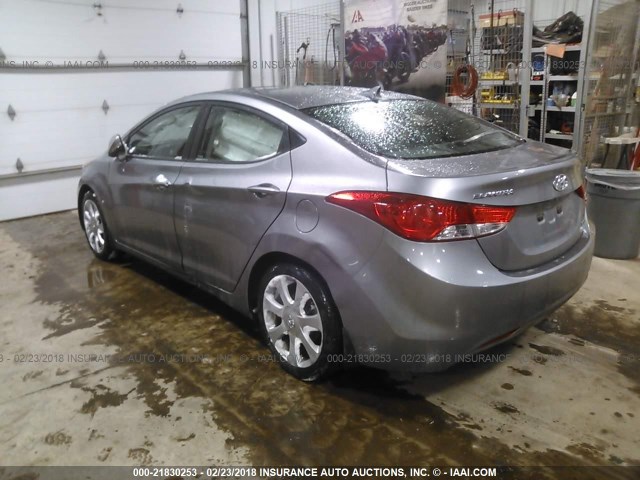 KMHDH4AE9DU516217 - 2013 HYUNDAI ELANTRA GLS/LIMITED GRAY photo 3