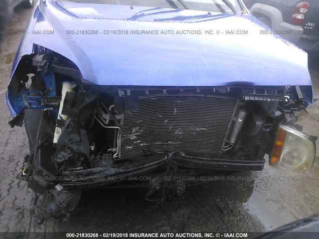 KNDJF724187467460 - 2008 KIA SPORTAGE LX BLUE photo 6