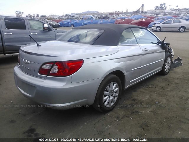 1C3LC45K38N295331 - 2008 CHRYSLER SEBRING SILVER photo 4