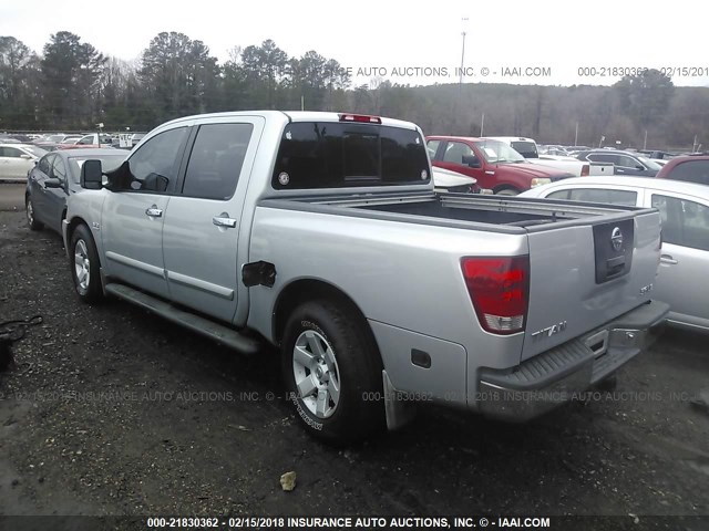 1N6AA07AX4N585417 - 2004 NISSAN TITAN XE/SE/LE SILVER photo 3