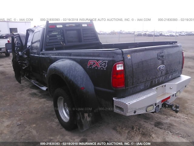 1FT8W3DT0CEB92325 - 2012 FORD F350 BLACK photo 3