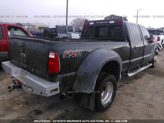 1FT8W3DT0CEB92325 - 2012 FORD F350 BLACK photo 4