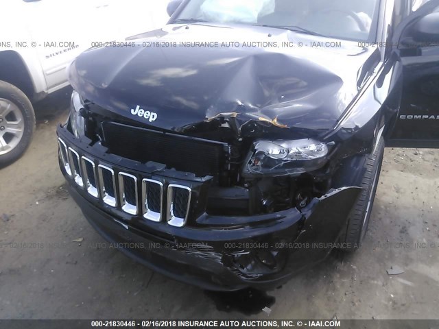 1C4NJDBB4GD662661 - 2016 JEEP COMPASS SPORT BLACK photo 6