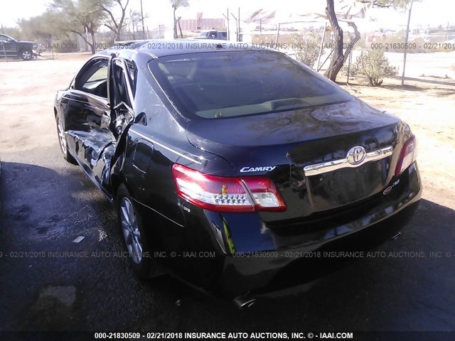 4T1BK3EK8AU101887 - 2010 TOYOTA CAMRY SE/LE/XLE BLACK photo 3