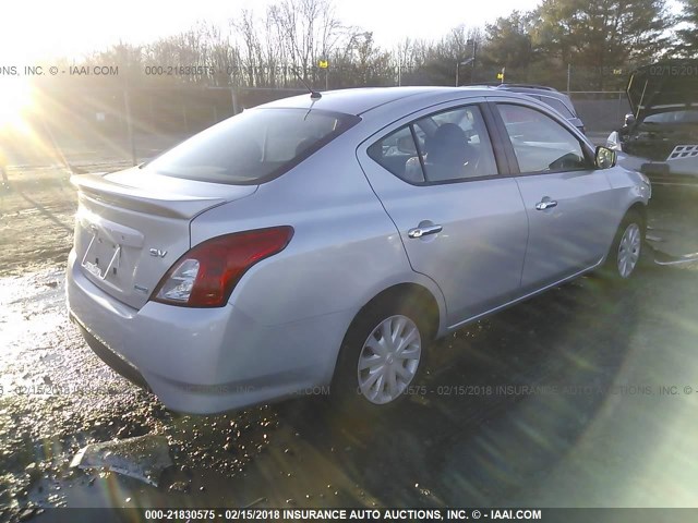 3N1CN7AP8GL845682 - 2016 NISSAN VERSA S/S PLUS/SV/SL SILVER photo 4