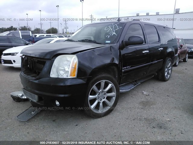 1GKS1MEF7BR359617 - 2011 GMC YUKON XL DENALI BLACK photo 2