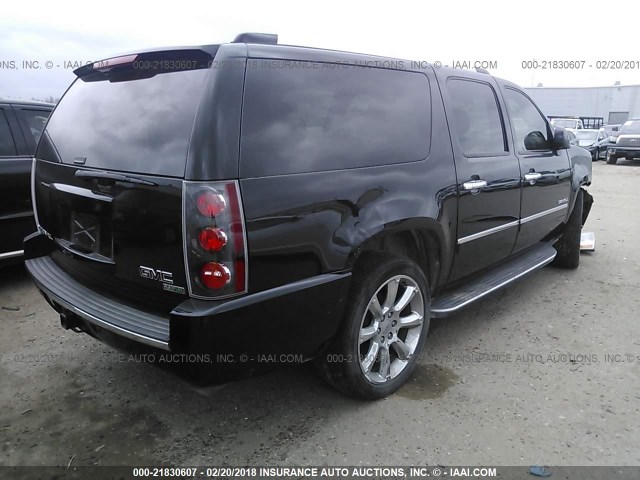 1GKS1MEF7BR359617 - 2011 GMC YUKON XL DENALI BLACK photo 4