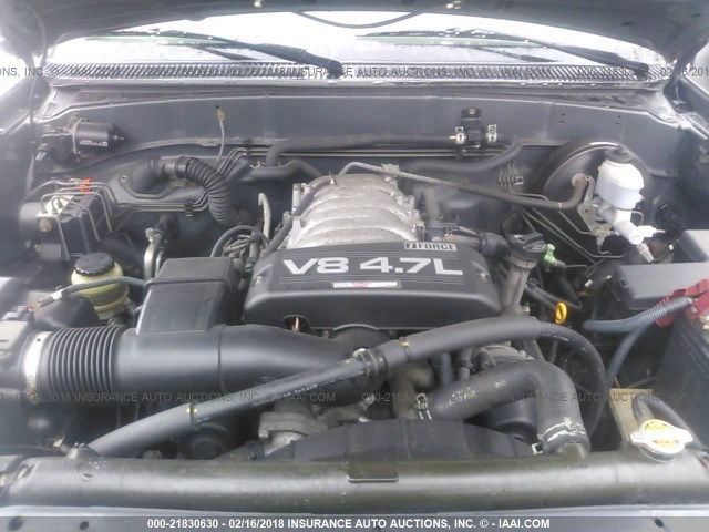 5TBBT44173S394634 - 2003 TOYOTA TUNDRA ACCESS CAB SR5 GRAY photo 10