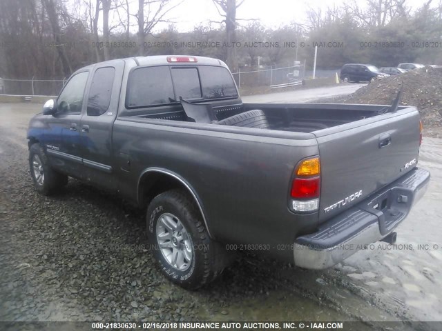 5TBBT44173S394634 - 2003 TOYOTA TUNDRA ACCESS CAB SR5 GRAY photo 3