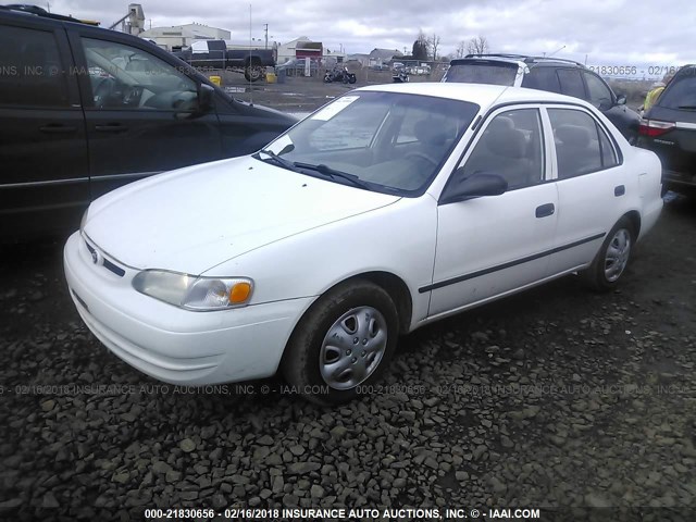 1NXBR12E4XZ268951 - 1999 TOYOTA COROLLA VE/CE/LE WHITE photo 2