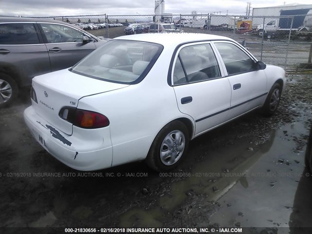 1NXBR12E4XZ268951 - 1999 TOYOTA COROLLA VE/CE/LE WHITE photo 4