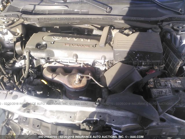 4T1BE46K58U199542 - 2008 TOYOTA CAMRY CE/LE/XLE/SE SILVER photo 10