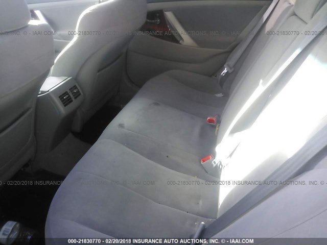 4T1BE46K58U199542 - 2008 TOYOTA CAMRY CE/LE/XLE/SE SILVER photo 8