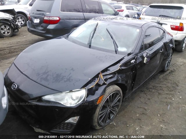 JF1ZNAA1XD1727156 - 2013 TOYOTA SCION FR-S შავი ფოტო 2