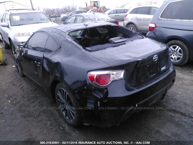 JF1ZNAA1XD1727156 - 2013 TOYOTA SCION FR-S შავი ფოტო 3