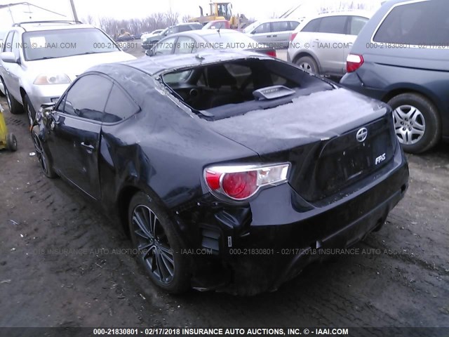 JF1ZNAA1XD1727156 - 2013 TOYOTA SCION FR-S BLACK photo 3