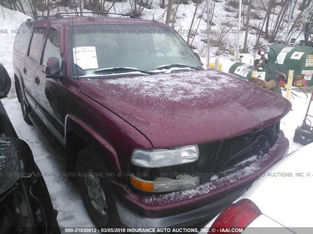 1GNFK16Z34J245611 - 2004 CHEVROLET SUBURBAN K1500 BURGUNDY photo 1