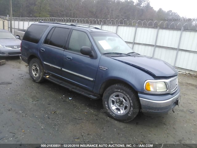 1FMRU1564YLB35986 - 2000 FORD EXPEDITION XLT BLUE photo 1