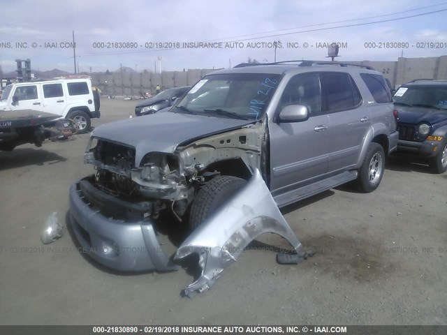 5TDZT38A55S242025 - 2005 TOYOTA SEQUOIA LIMITED SILVER photo 2