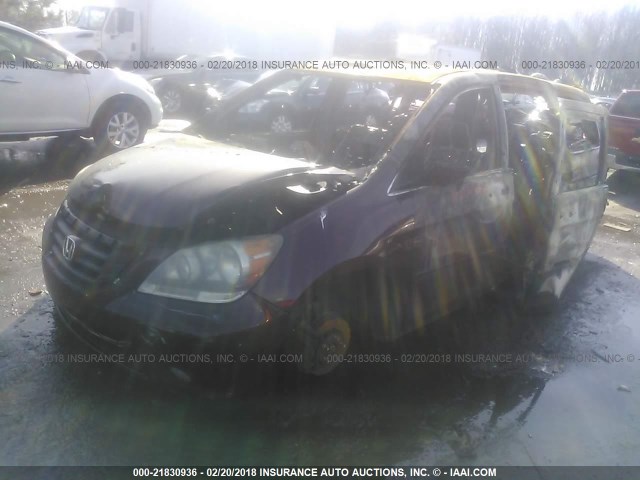5FNRL38798B418510 - 2008 HONDA ODYSSEY EXL ბურგუნდია ფოტო 2