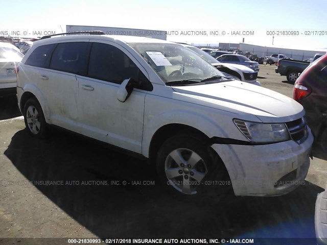 3D4PG1FG0BT515643 - 2011 DODGE JOURNEY MAINSTREET WHITE photo 1