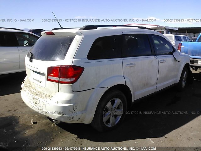 3D4PG1FG0BT515643 - 2011 DODGE JOURNEY MAINSTREET WHITE photo 4