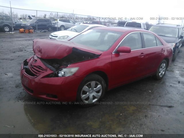 4T1BE46K37U162133 - 2007 TOYOTA CAMRY NEW GENERAT CE/LE/XLE/SE RED photo 2