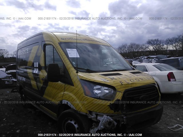 1FTYE1CM9FKA99889 - 2015 FORD TRANSIT T-150 YELLOW photo 1