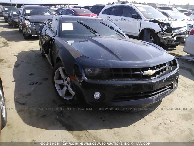 2G1FC1E38D9167673 - 2013 CHEVROLET CAMARO LT BLACK photo 1