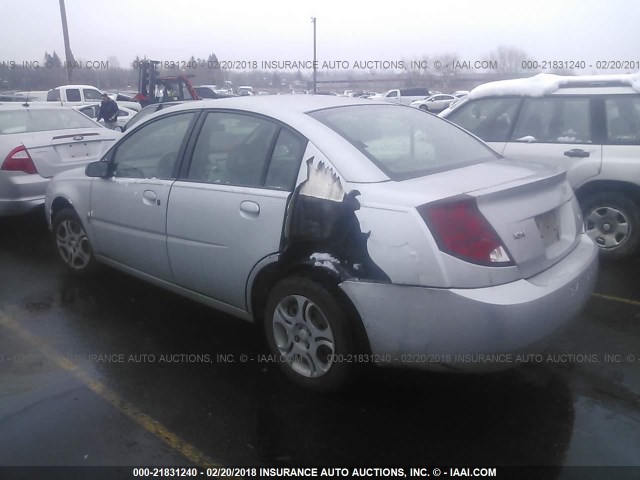 1G8AJ52F95Z108906 - 2005 SATURN ION LEVEL 2 SILVER photo 3