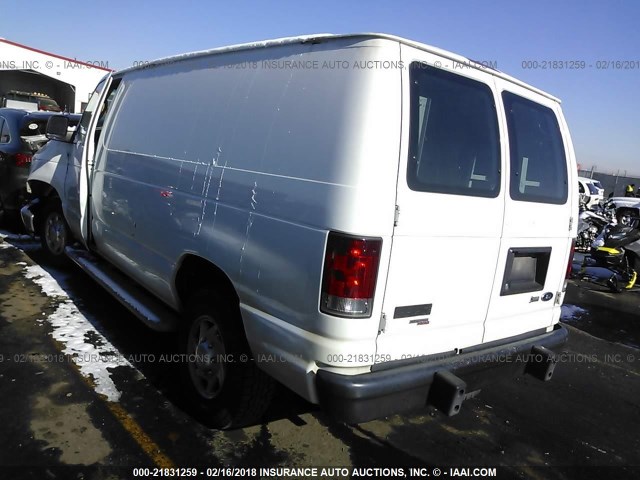 1FTNE2EW9DDA32511 - 2013 FORD ECONOLINE E250 VAN WHITE photo 3