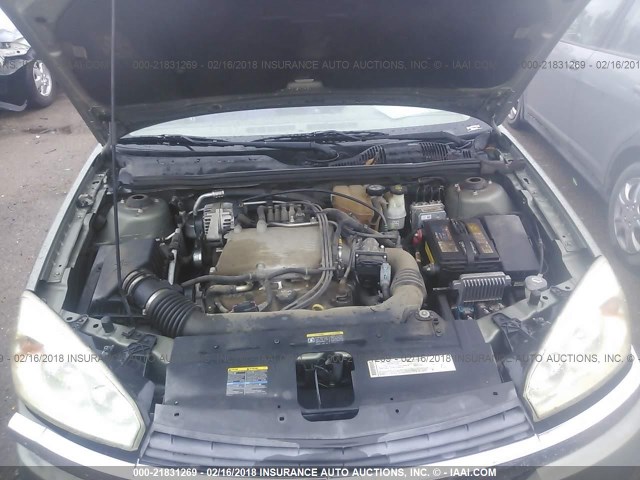 1G1ZT54855F157421 - 2005 CHEVROLET MALIBU LS 绿色 照片 10