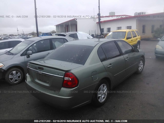 1G1ZT54855F157421 - 2005 CHEVROLET MALIBU LS 绿色 照片 4