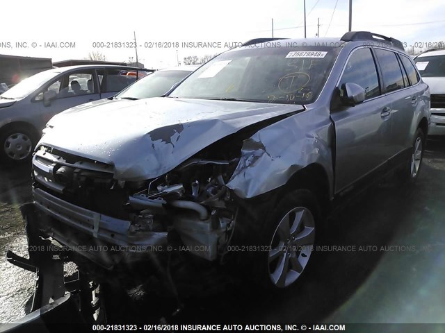 4S4BRCCC5D3298132 - 2013 SUBARU OUTBACK 2.5I PREMIUM GRAY photo 2