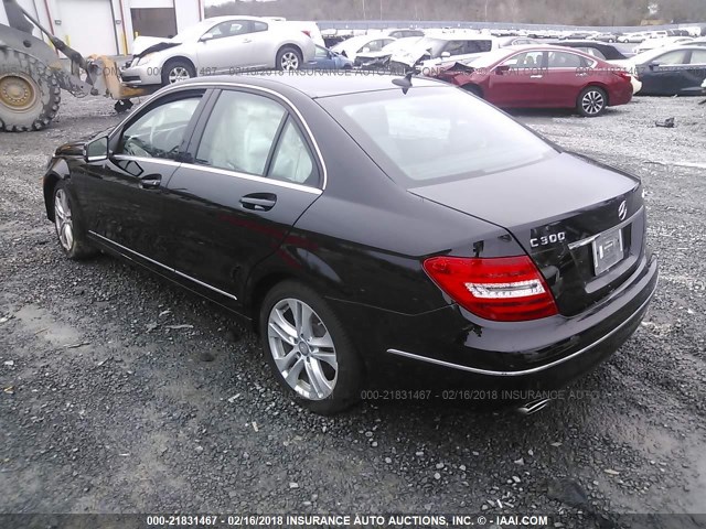 WDDGF8AB9EG179901 - 2014 MERCEDES-BENZ C 300 4MATIC BLACK photo 3