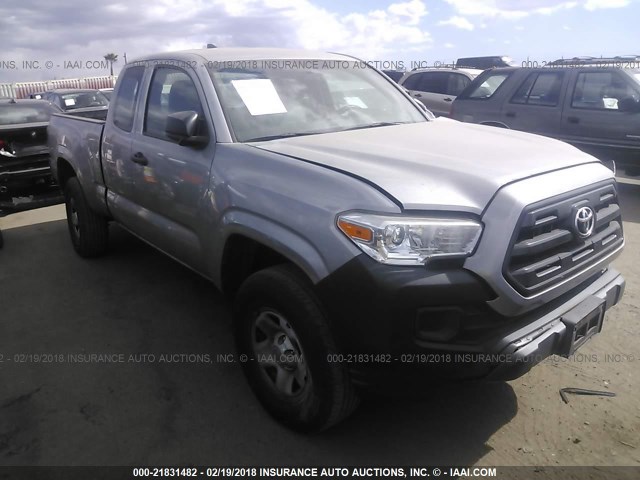 5TFRX5GNXGX053517 - 2016 TOYOTA TACOMA ACCESS CAB/SR/SR5 SILVER photo 1
