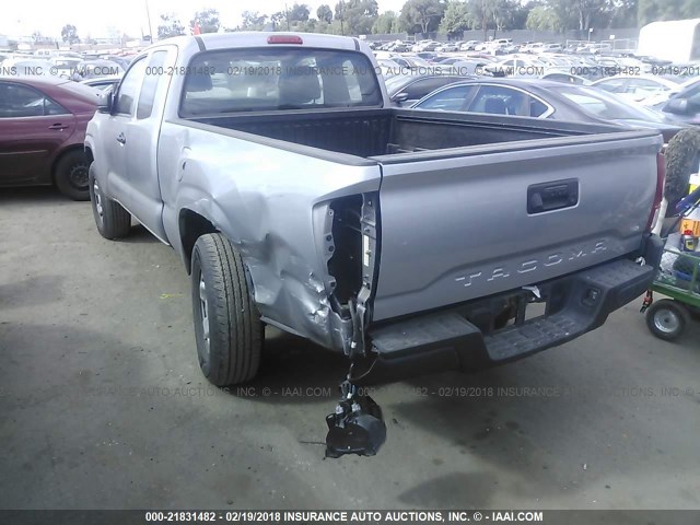 5TFRX5GNXGX053517 - 2016 TOYOTA TACOMA ACCESS CAB/SR/SR5 SILVER photo 3